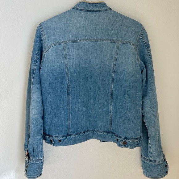 Ruff Hewn vintage denim and shearling lined jacket size Medium - Picture 6 of 11